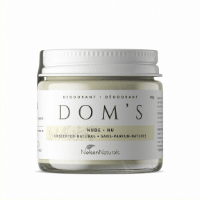 Nelson naturals - Dom's nude natural deodorant, unscented - 65g jar