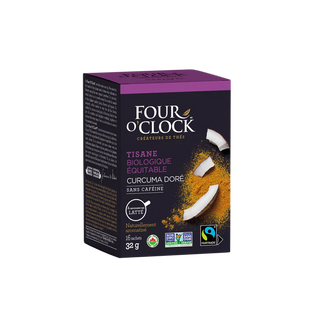Four o clock - herbal tea golden turmeric org,