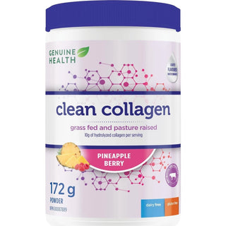 Genuine health - Clean collagen bovine : pineapple berry - 172g