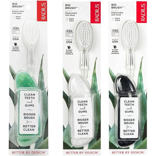 Radius - replacement head, big brush, soft 2ct