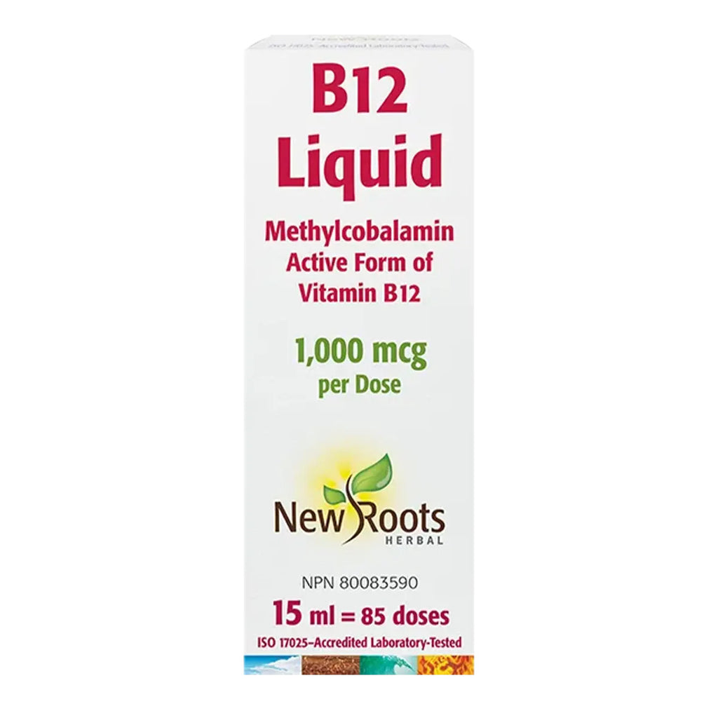 NEW ROOTS - B12 LIQUIDE METHYLCOBALAMIN ACTIVE FORM - 15 ML – Win in Health