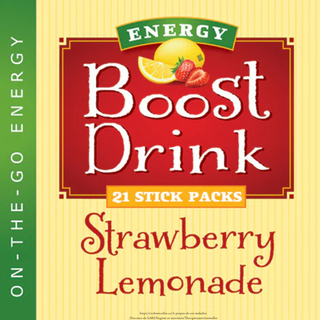 Health wise - strawberry lemonade energy boost stick