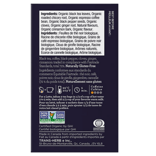 Four o'clock - organic fairtrade chai espresso tea 16 bags