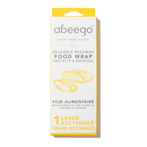 Abeego - large rectangle 1 beeswax wrap 8 x 1ct