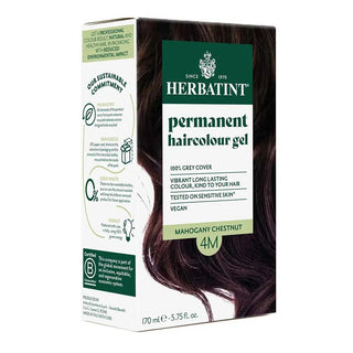 Herbatint - 4m mahogany chestnut permanent coloring gel 135 ml