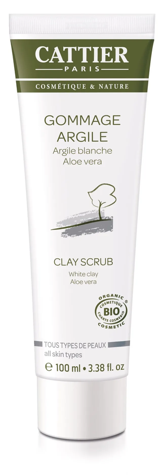 Cattier - White clay face scrub aloe vera - 100 ml