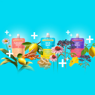 Goodvibes juice c0. - mixer pack, sick day,get well,turmeric goodvibes juice co. - mixer pack, sick day,get well,turmeric daily : 2 units per flavor