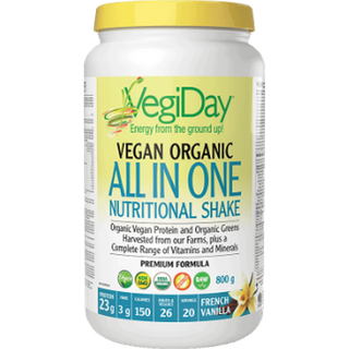Vegiday - Vegan organic all-In-One nutritional shake : french vanilla - 860 g