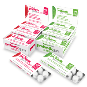 Cultured care - probiot. gum blisk12 : spearmint -  box (12 x 8 pcs)