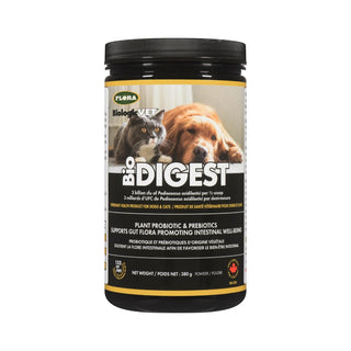 Flora biodigest | probiotic + prebiotic for dogs & cats | gut & immune health - 380g
