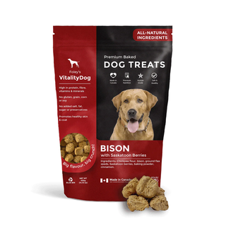 Vitalitydog - Dog treats bison w/ saskatoon berry 400g