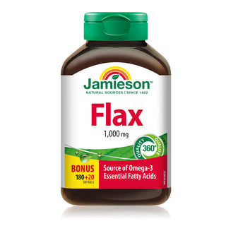 Jamieson - Flax seed oil (1000 mg) bonus - 180+20 sgels
