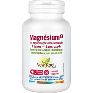 New roots - Magnésium 8 - 105mg elemental mag - 90 vcaps