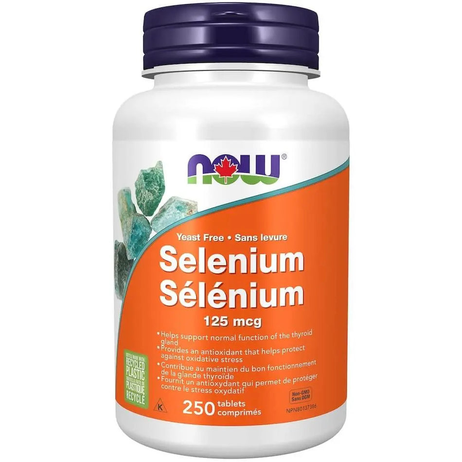 NOW - SELENIUM 125 MCG (NO YEAST) - 250 TABS – Win in Health
