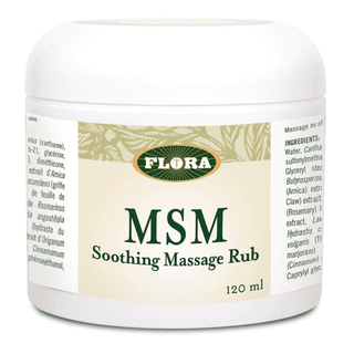 Flora - msm - soothing massage rub 120 ml