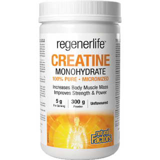 Natural factors - Regenerlife creatine monohydrate, unflv  - 300g