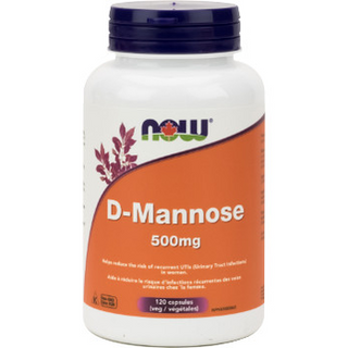 Now - D-Mannose 500mg - 120 vcaps
