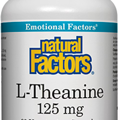 Natural factors - mental calm l-theanine 125mg - 60 vcaps