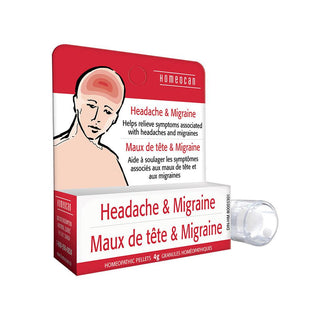 Homeocan - Headache & migraine homeopathic pellets - 4g