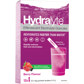 Hydralyte - electrolyte granules- berry 12 ct