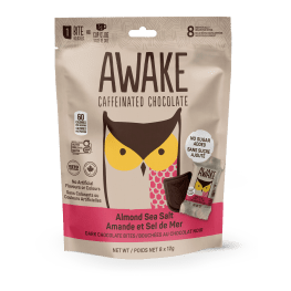 Awake chocolate - dark chocolate almond sea salt 8 x 96 g
