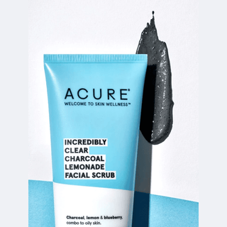 Acure - incredibly clear charcoal lemonade facial scrub - 118 ml