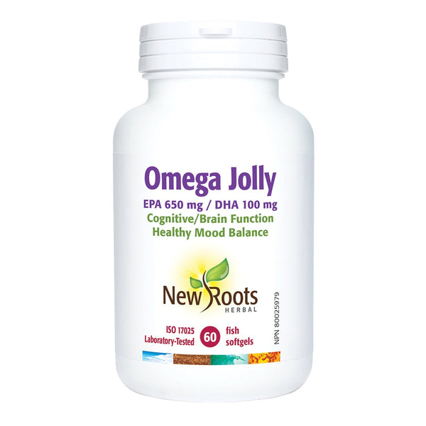New roots herbal Omega Joy, 650 EPA · 100 DHA · 60 softgels