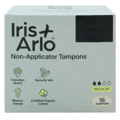 Iris + arlo - Regular tampon without applicator - Box of 18