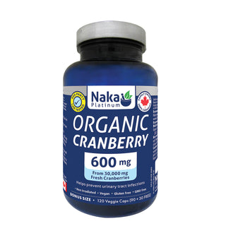 Naka - Platinum organic cranberry 600 mg - 120 vcaps