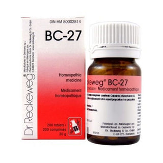 Dr. reckeweg 
- Bc-27 20g - 200 tabs