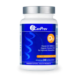 Canprev - d3 1,000iu (organic coconut oil) 240 softgels