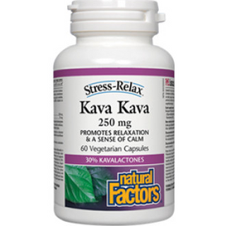 Natural factors - Stress-Relax kava kava 250mg - 60 vcaps
