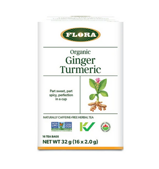 Flora - ginger turmeric tea 16 bags