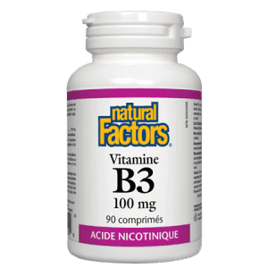 Natural factors - vit, b3 100mg - 90 tabs