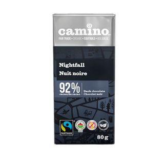 Camino - organic chocolate bar : 92% nightfall - 80g