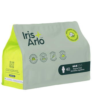 Iris + arlo - Daytime sanitary pads resealable bag - Bag of 40