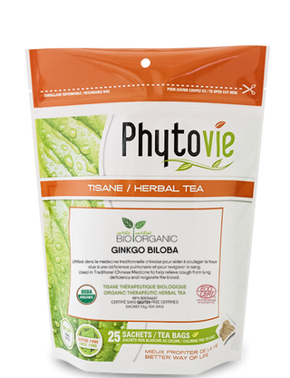 Phytovie - ginkgo biloba leaf herbal tea - 25 bags