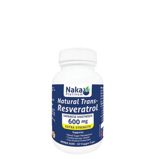 Naka - Platinum natural trans resveratrol 600mg - 30 vcaps