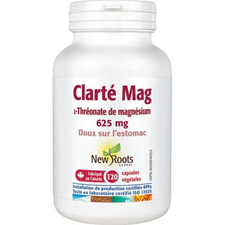 New roots - Clarity mag (magnesium l-Threonate) 625 mg gentle on the stomach - 120 vcaps