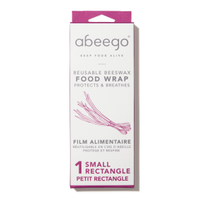 Abeego - small rectangle (1) beeswax wrap 8 x 1ct