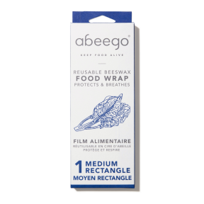 Abeego - med rectangle 1 beeswax wrap 8 x 1ct