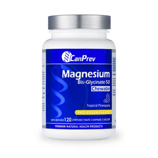 Canprev - magnesium bis-glycinate 50 mg (tropical pineapple) - 120 tabs chewable