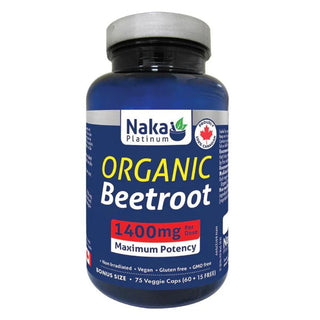 Naka - Platinum organic beetroot 1400 mg  - 75 vcaps