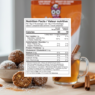 Délices sublimes - Widelicious | apple-Cinnamon energy ball mix | no-Bake, vegan & all-Natural