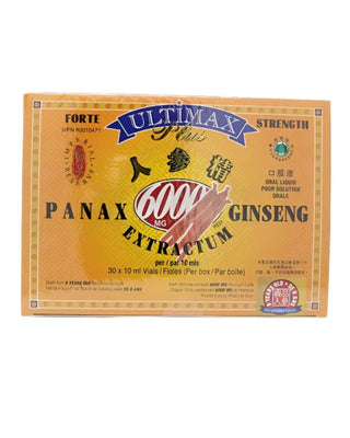 Ultimax plus- Panax ginseng - 30 x 10ml vials