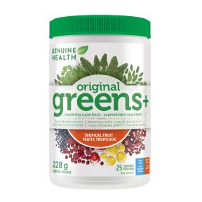 Genuine health - greens+ original tropical fruit 228 g