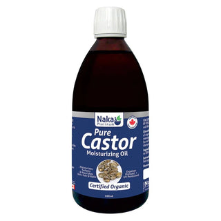 Naka - Platinum pure castor moisturizing oil organic (glass) - 500 ml