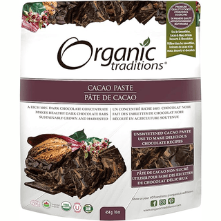 Organic traditions - cocao paste - 454 g