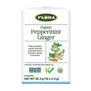 Flora - peppermint ginger tea 16 tea bags
