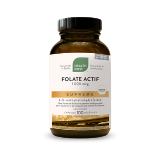 Health first - folate actif supreme 1000 mcg -100 vcaps